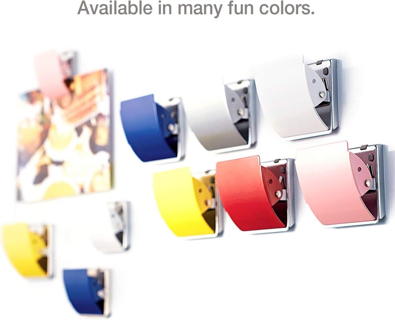 PLUS(ãƒ—ãƒ©ã‚¹) Extra Strong Magnetic Binder Clips, Set of 3 Large Silver Clips for Fridge, Office, and Home Use - Image 4